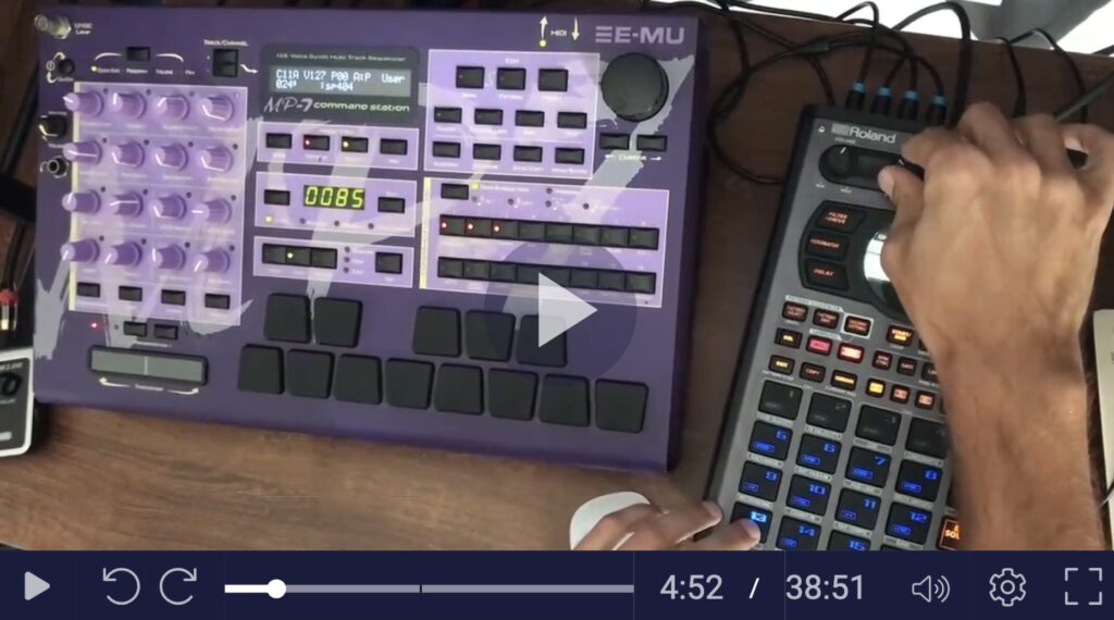 EMU Command Station SP404 MKii Live Beat Making